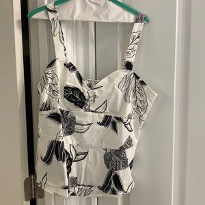 WHBM size 14 NWT corset like top